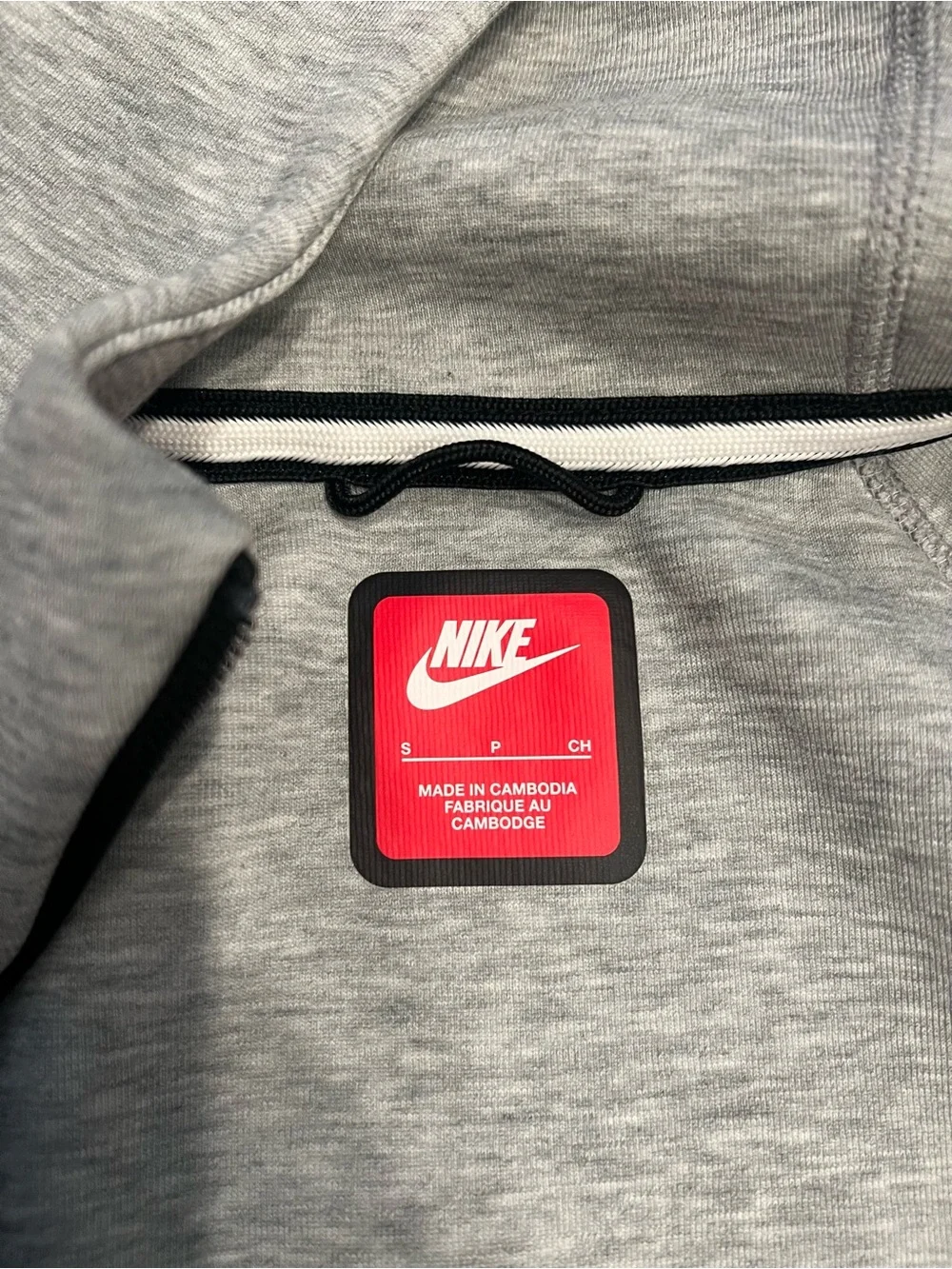 Nike Tech Fleece Men’s Light Gray Hooded Full-Zip Jacket